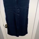 Club Monaco  Navy Silky Pant with Side Tie Photo 4