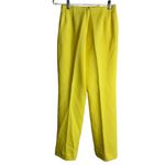 Vintage 60s 2 Piece Stretch Knit Pant Set S Yellow High Neck Pockets Zipper Size undefined Photo 8
