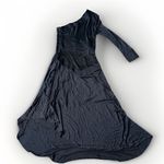 Alexis  Addison One-Shoulder Asymmetric Maxi Dress Black L Grunge Party Chic Photo 9