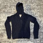 Hollister Vintage  Co Navy Blue Double Zip Hooded Sweater Photo 1