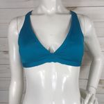 Carmen Marc Valvo  Teal Bikini Swim Top Photo 2