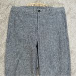Uniqlo Women’s Linen Cotton Tapered Pants High Rise Minimalist in Dark Gray XL Photo 3