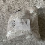 Lulus  ivory/Shiny gold tulle daisy overlay twist back skater dress size Large Photo 1