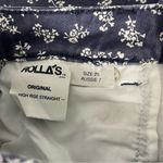 Rolla's Elderflower Original Straight Leg floral print jeans Blue Size 25 Photo 6