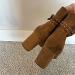 Paige  Celia Cognac Suede Boot with Stud Detail size 7.5 Photo 7