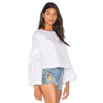 Free People  So‎ Obviously Yours Bell Sleeve Top Blouse Small Photo 4