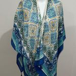 Vince Camuto  blue and beige open kimono Photo 0