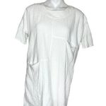 Ellison Textured Cotton White Tunic Size Medium Lagenlook Photo 0