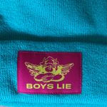 Boys Lie  Turquoise Beanie NWOT Photo 1
