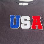 Black and Blue USA Crop Top Size XL Photo 1