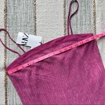 ZARA  Pink Pleated Long Side Slits Sleeveless Tunic Top Women’s Size Medium NWT Photo 7