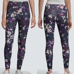 Adidas  Training Leggings Womens S Purple Multicolor Floral High Rise Athleisure Photo 1