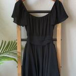 Exlura Summer Ruffle Short Sleeve Tie Back Romper Dress | Square Neck | Size L Photo 0