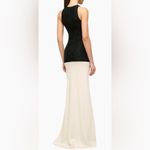 STAUD NWOT Gabrielle Bead-Embellished Colorblocked black Ivory maxi dress sz S Photo 2