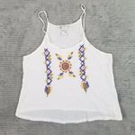 American Rag NWOT White Embroidered Tank Top Women's Size Medium Photo 0