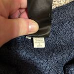 Chico’s Travelers Navy & Gold Embroidered Jacket | Size 1 Blue Size L Photo 7