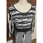 Spense sweater dress Fit & Flare knit knee length black & white sz L career Size L Photo 1