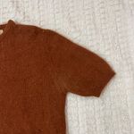 Cassidy Sweater Lambwool Angora Short Sleeve Brown Sz M Size M Photo 4
