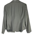 Ellen Tracy  Women's Blazer Jacket Gray Wool‎ Silk Blend Fully Lined Career  14 Photo 3