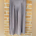 VIVID LINEN SLEEVELESS COWL NECK LONG DRESS XS Gray Photo 4