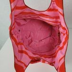 Kate Spade Womens Bow Bag Red Pink Striped Ribbon Nylon Tote Handbag Purse Photo 11