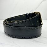 DKNY Vintage  Black Leather Laced Western Belt Size S ✨ Photo 4