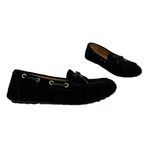 Vionic  Womens Virginia Moccasin Shoes Sz 8 Black Leather Nubuck Comfort Shoe Photo 1