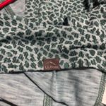 L.L. Bean‎ green animal print pull over V Photo 4