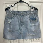 Aeropostale Light Blue Denim Mini Skirt Photo 0