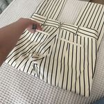 Anthropologie The Essential Slim by Beige & Black Pinstripe Pants Photo 5