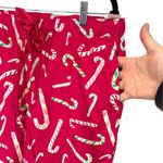 Old Navy  Flannel Pajama PJ Pants Candy Cane Print Hot Pink Women's Medium NWT Photo 1