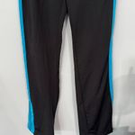 BCBG MaxAzria Black & Blue Stripe Track Pants Women’s Size Medium Spandex Blend Photo 2