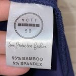 Mott 50 Navy Quarter Button Down Collared Dress UPF 50 Blue Size L Photo 4