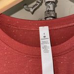 Lululemon  dress Unwind Your Mind speckled size 4 twist front short sleeve Photo 5