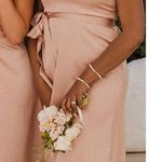 Show Me Your Mumu Alexis Midi Dress in Rose Gold Luxe Satin L Photo 2
