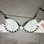 Savage X Fenty Gingham Plunge Bra Panty Garter Set Black White 32C Medium Cheek Size undefined Photo 14