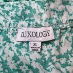 Luxology  Green White Floral Dress XL Spring Easter St. Patrick’s Day Vacation Photo 5