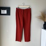 Rosetta Getty Trouser Red Cropped Tapered High Rise Dress Pants Size 10 Photo 2
