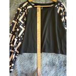 SheIn  LUNE Plus Size Colorblock Lantern Sleeve Casual Loose Top Photo 10