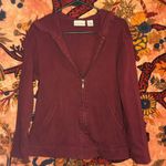 Maroon Knit Zip Photo 0