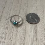 925 Sterling Silver Ladies Circle Cut Turquoise Ring Western Jewellery Gift Sz 9 Blue Photo 6