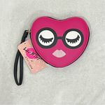 Betsey Johnson NWT Pink Heart with Glasses Luv Betsey Wristlet Photo 7