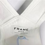 frame denim Frame Le Garcon Romper Overalls White Denim Shorts Women’s Size M $295 NWT Photo 4