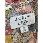 J.Crew Liberty Fabric Blouse Top Small Mauve Floral Smocked Puff Sleeve READ Photo 5