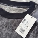 Nine West  Black and Gray Snake Print Top size M Photo 2