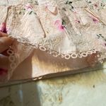 Forever 21 Pink Floral Eyelet Skirt Photo 3