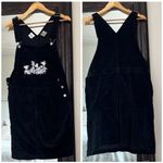 Vintage The Disney Store Corduroy Overall Dress Medium Black Size L Photo 1
