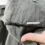 Eileen Fisher ‎ Linen Button Front Jacket Shaket Green Size Large Boho Minimalist Photo 5