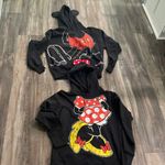 Disney  Parks Minnie & Mickey Black Ears Hoodie set size Medium Photo 6