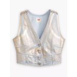Levi's NWT  Metallic Denim Vest Women’s XS Photo 2